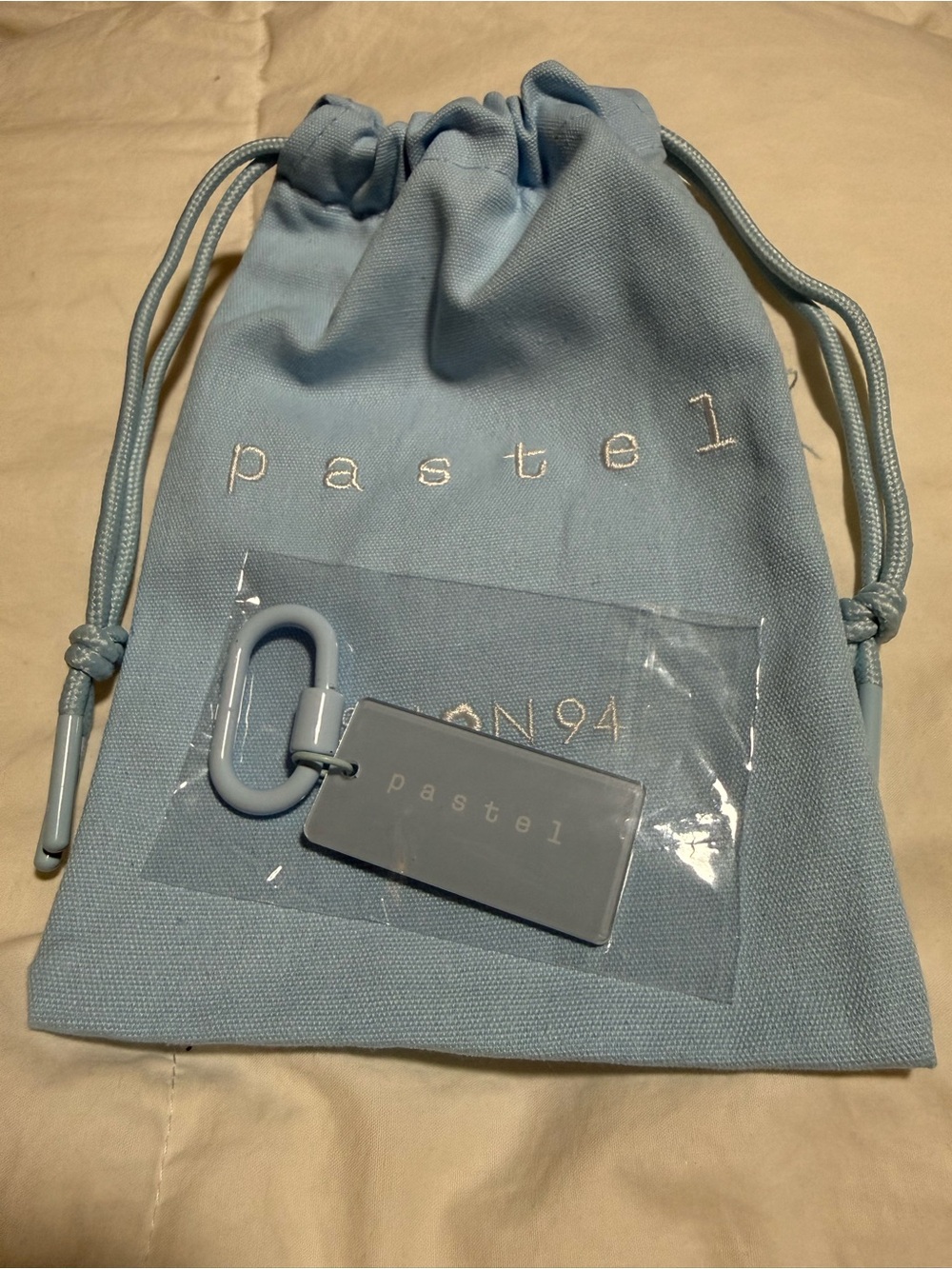 Pastel by CJ Hendry Logo Carabiner Clip